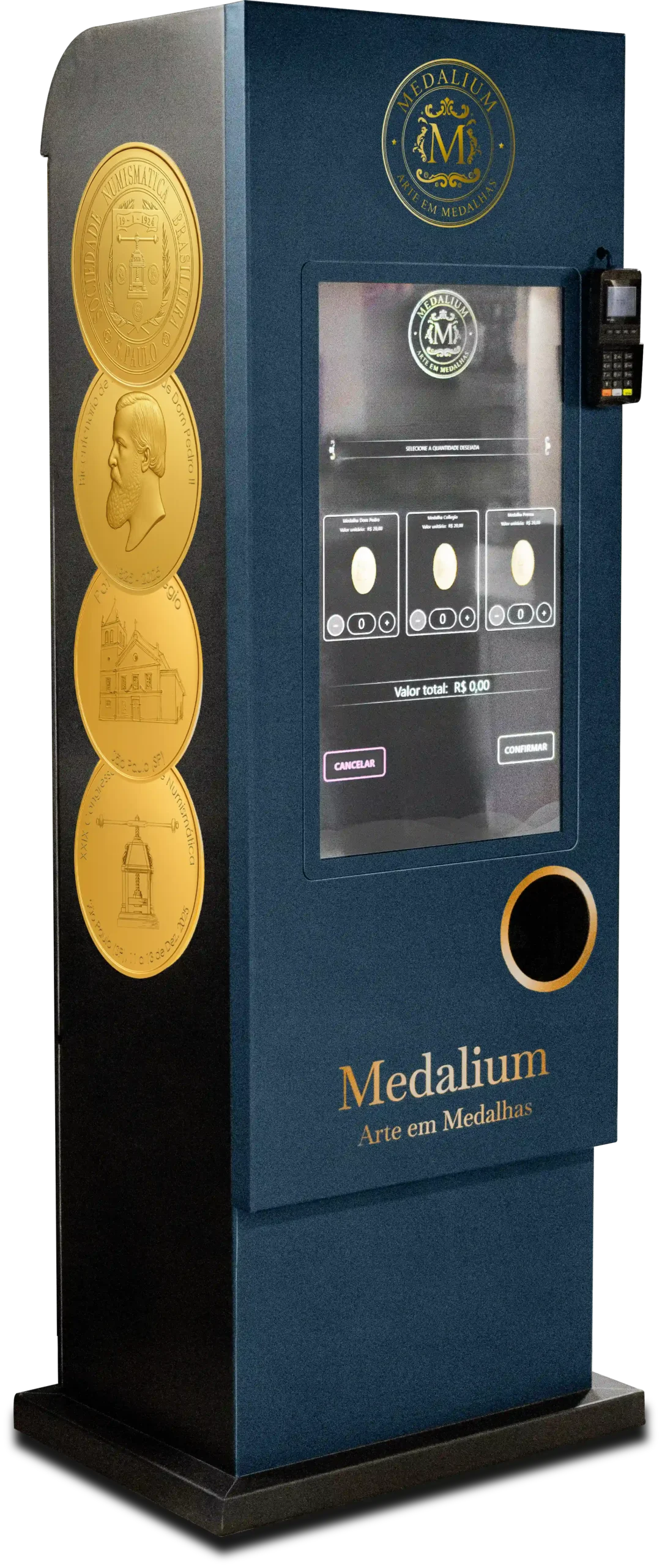 Maquina de vending machine da medalium